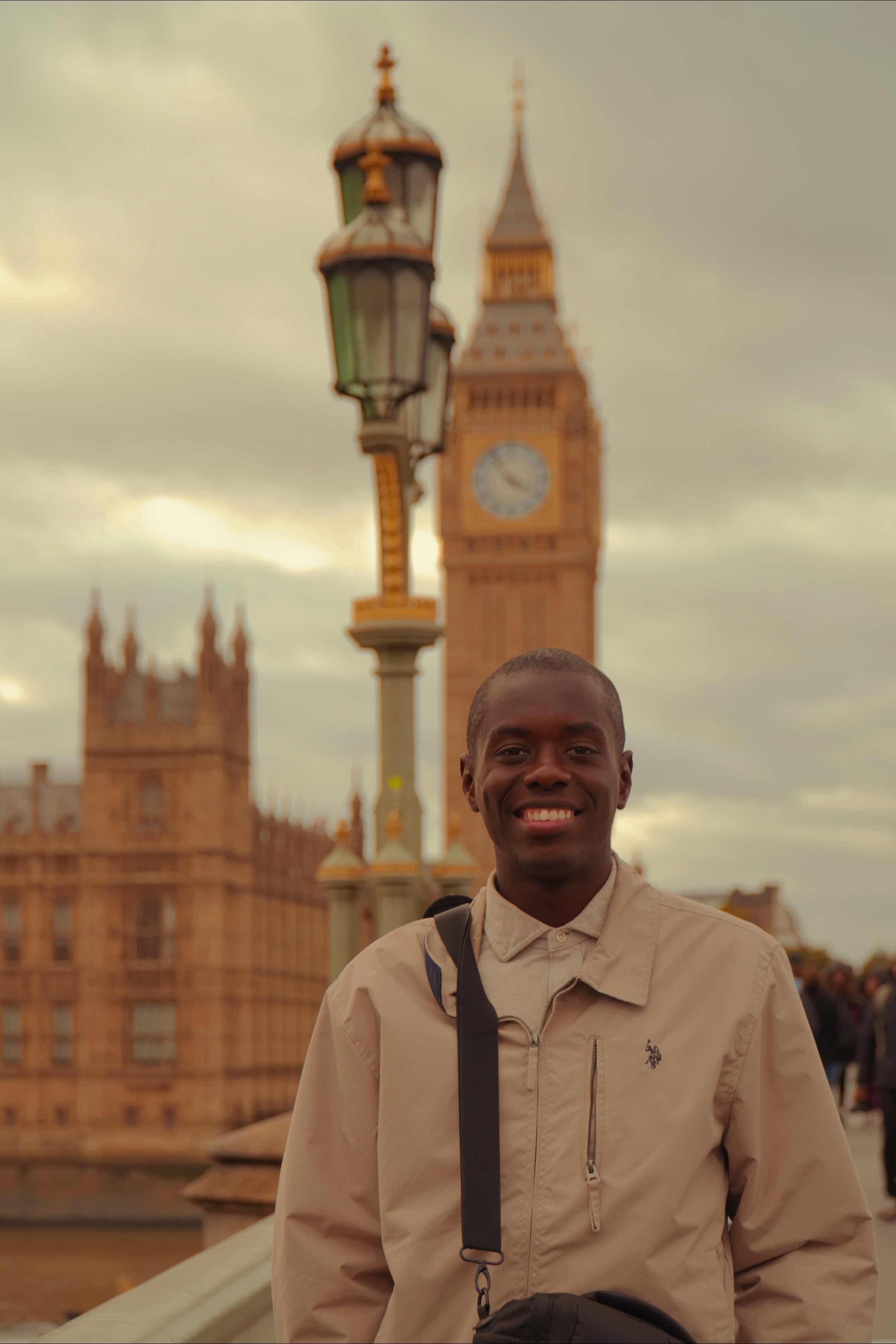 Isaiah Francois portrait in London.