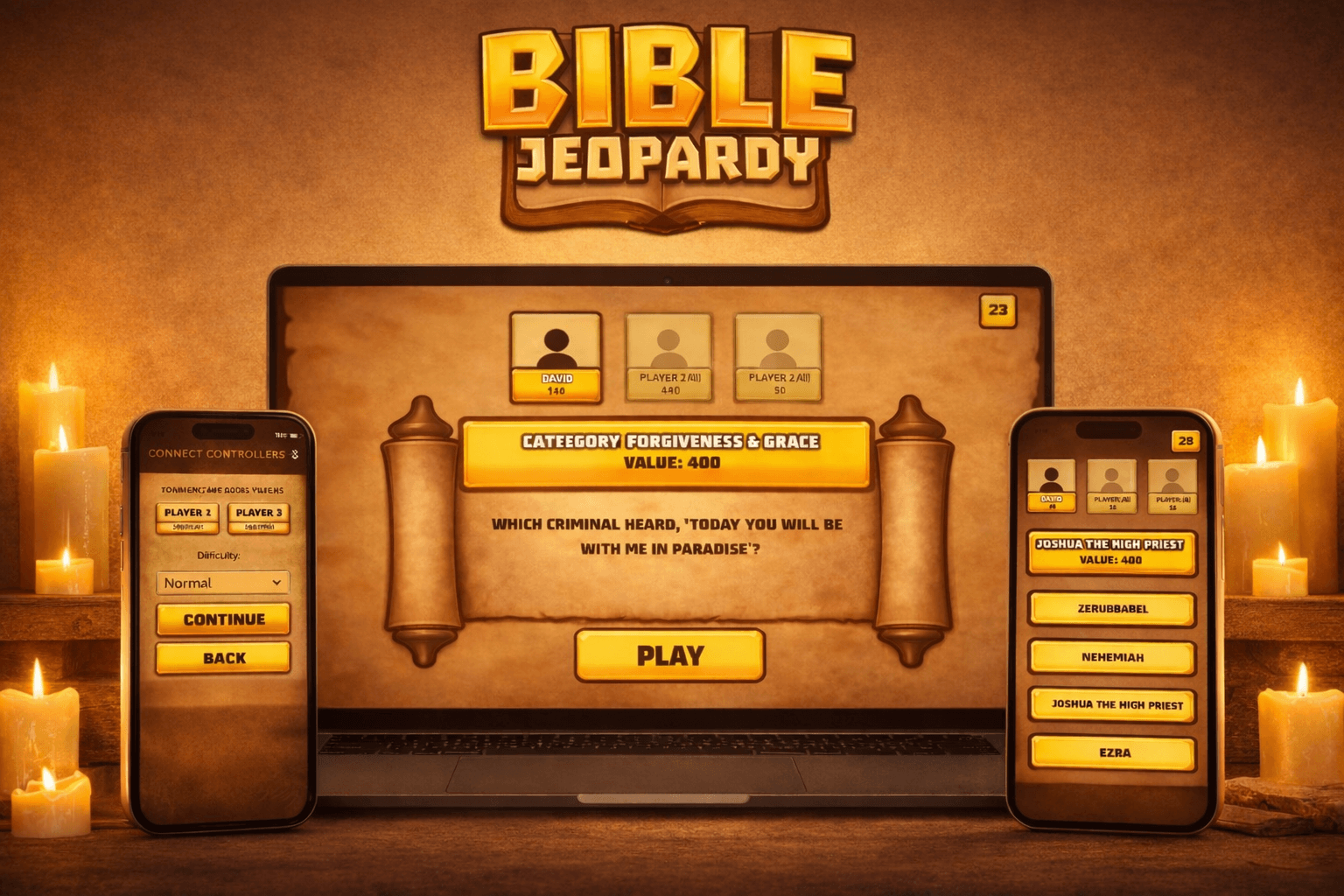 Bible Jeopardy project preview